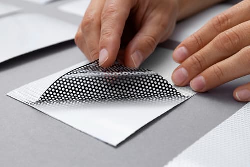 See-Through Perforated Window Vinyl Graphic
